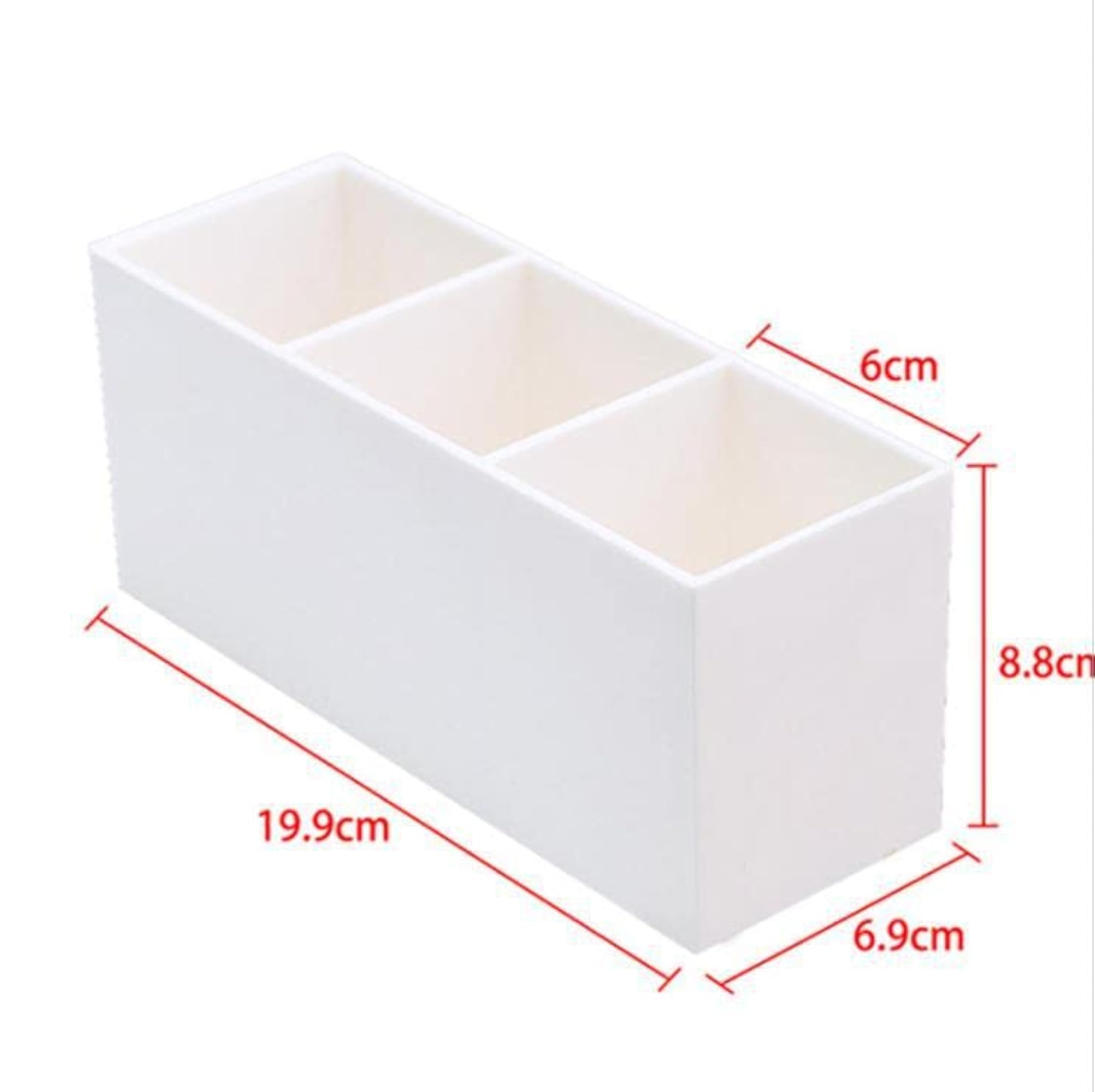 Makeup Brush Organizer - 3 Slot Cosmetic Display Holder